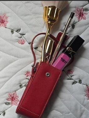 Coach Red Leather Bag Accessory